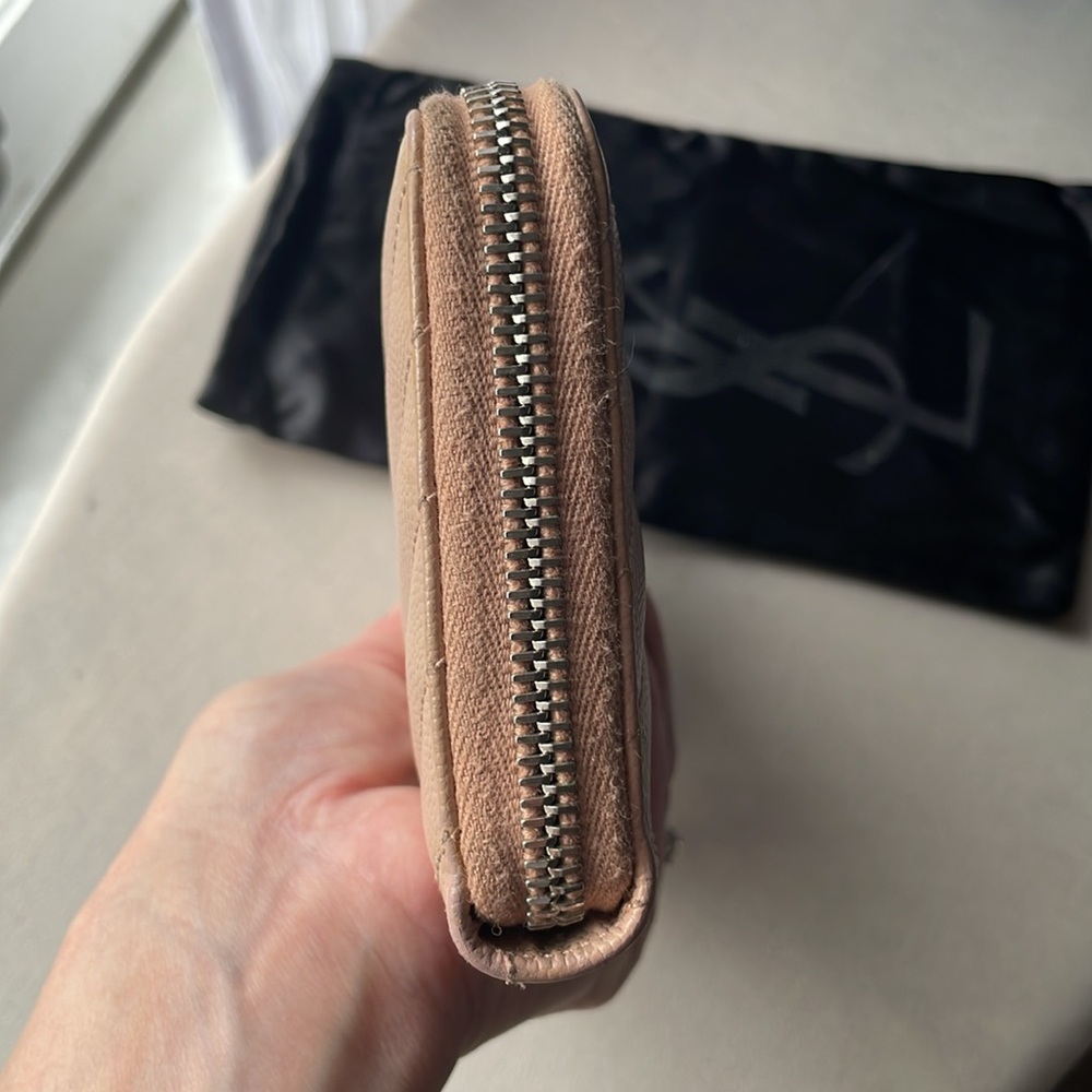 YSL wallet in blush pink silver hardware with dust bag and COA - Picture 7 of 16